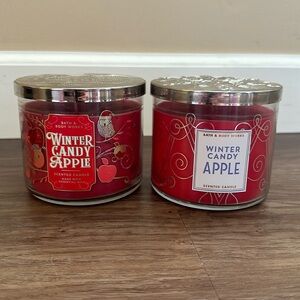 Brand new Winter Candy Apple BBW Candles